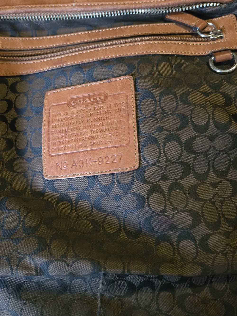 Y2k Coach Brown Leather Hobo Shoulder Bag - Women 9227